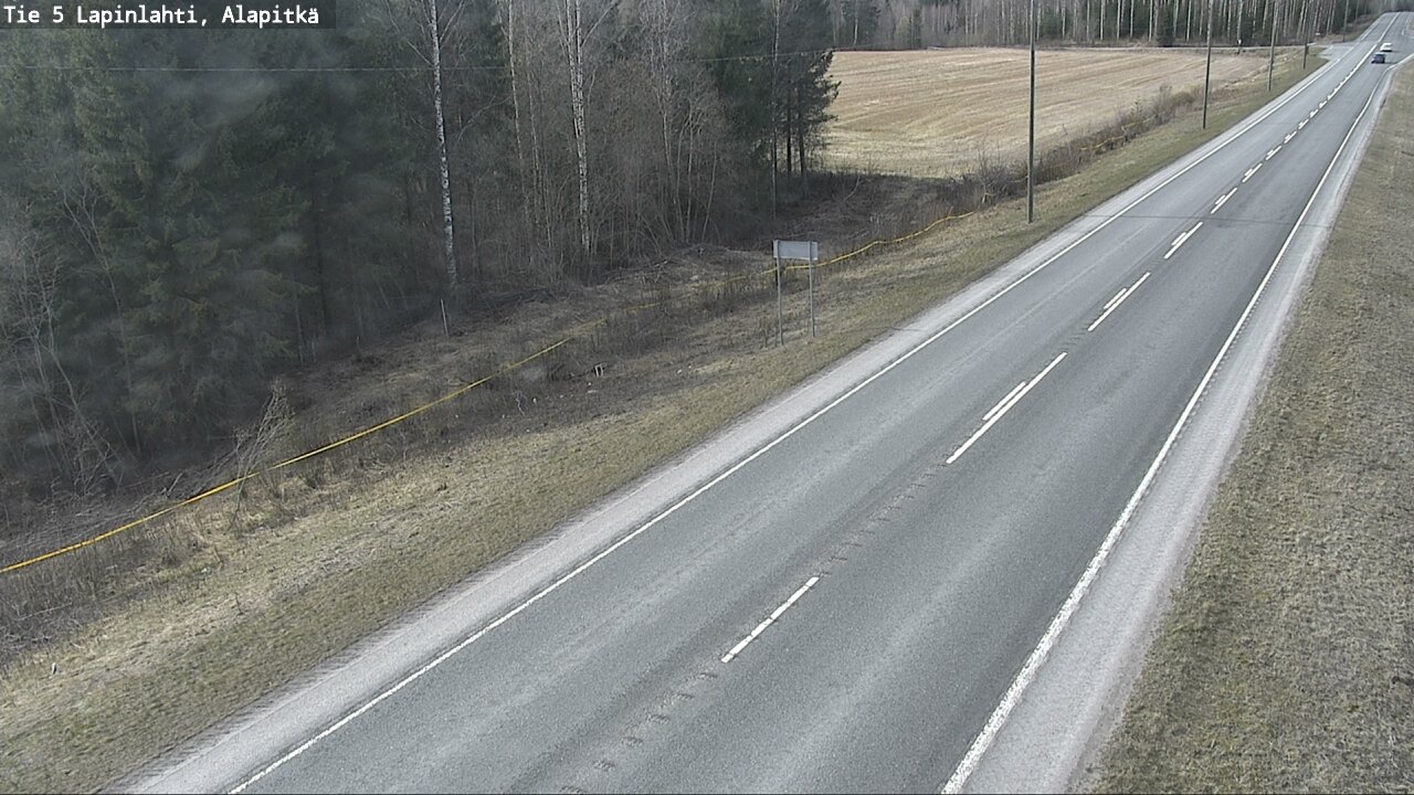 Weather Camera Image Väg 5 Lapinlax, Alapitkä, Lapinlahti, Pohjois-Savo