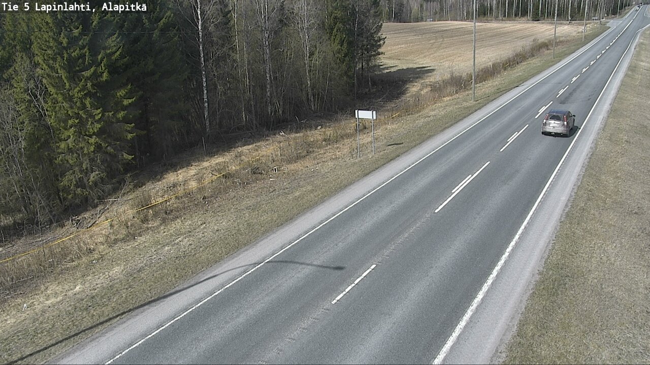 Weather Camera Image Road 5 Lapinlahti, Alapitkä, Lapinlahti, Pohjois-Savo