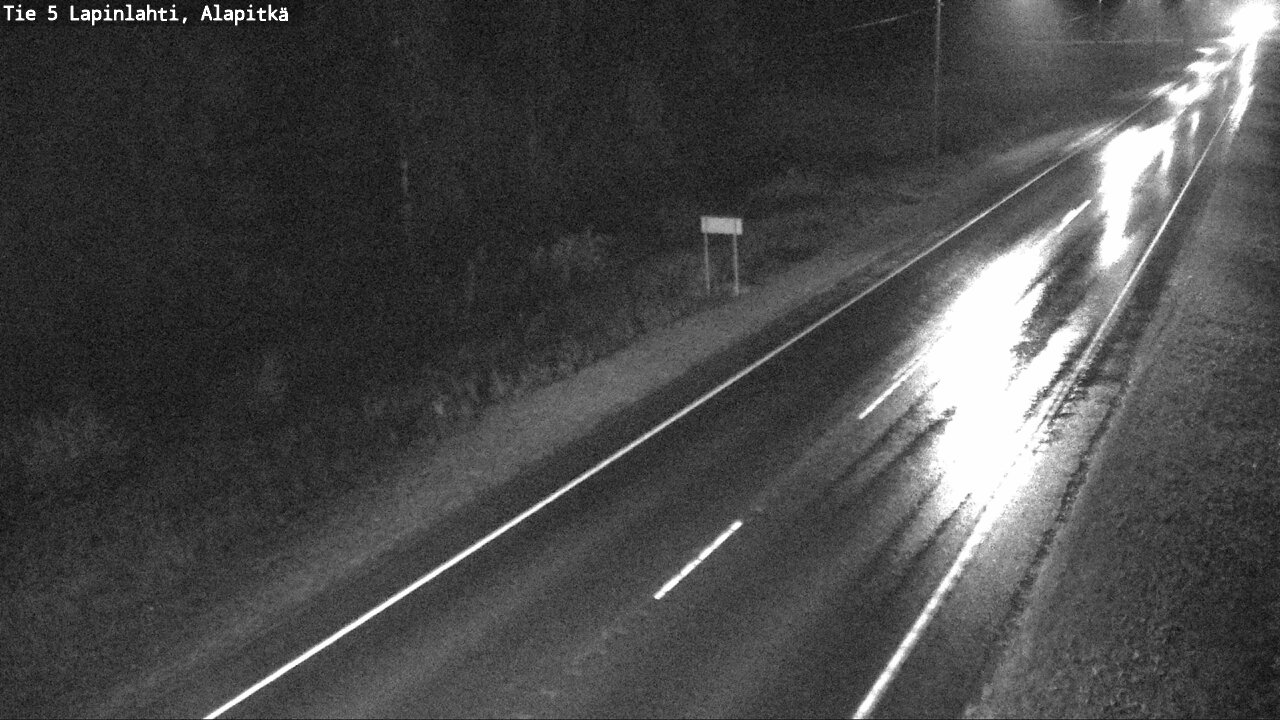 Weather Camera Image Väg 5 Lapinlax, Alapitkä, Lapinlahti, Pohjois-Savo