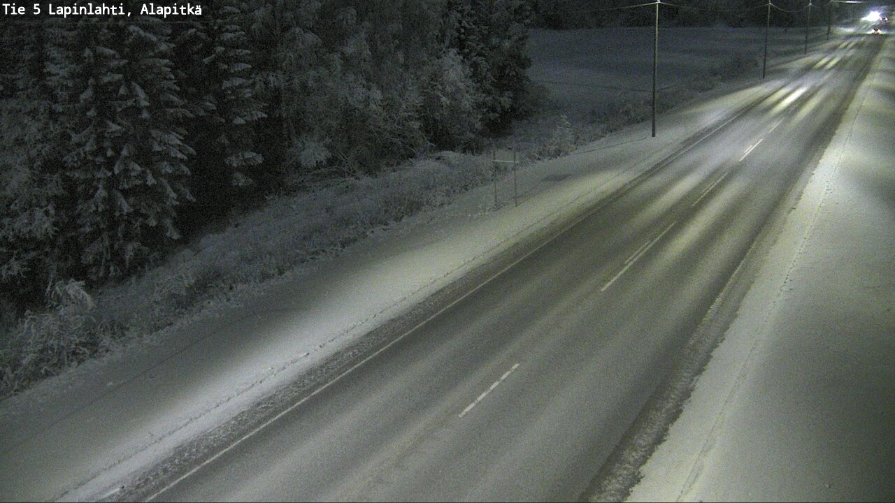 Weather Camera Image Road 5 Lapinlahti, Alapitkä, Lapinlahti, Pohjois-Savo