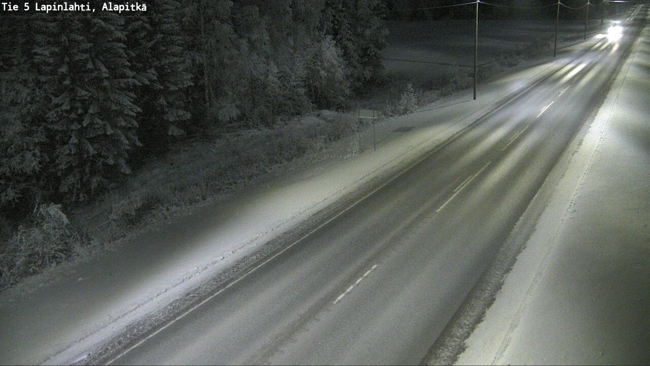 Weather Camera Image Road 5 Lapinlahti, Alapitkä, Lapinlahti, Pohjois-Savo