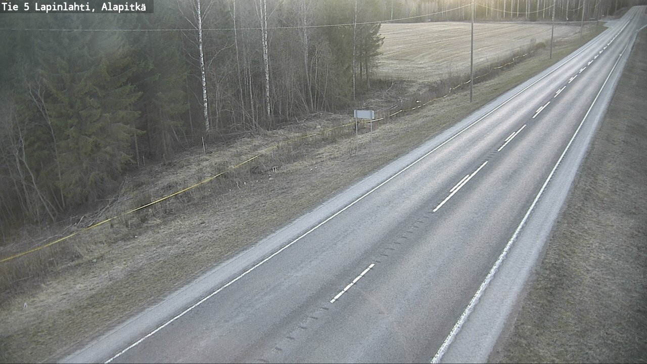 Weather Camera Image Väg 5 Lapinlax, Alapitkä, Lapinlahti, Pohjois-Savo