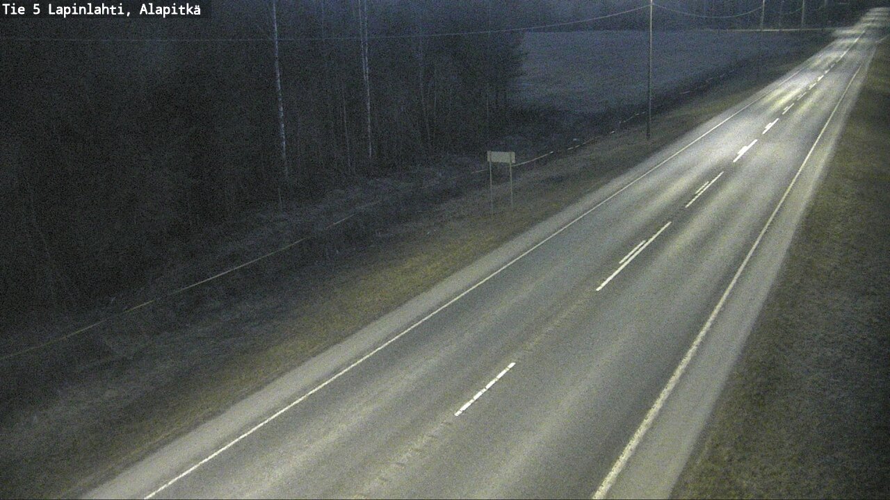 Weather Camera Image Väg 5 Lapinlax, Alapitkä, Lapinlahti, Pohjois-Savo