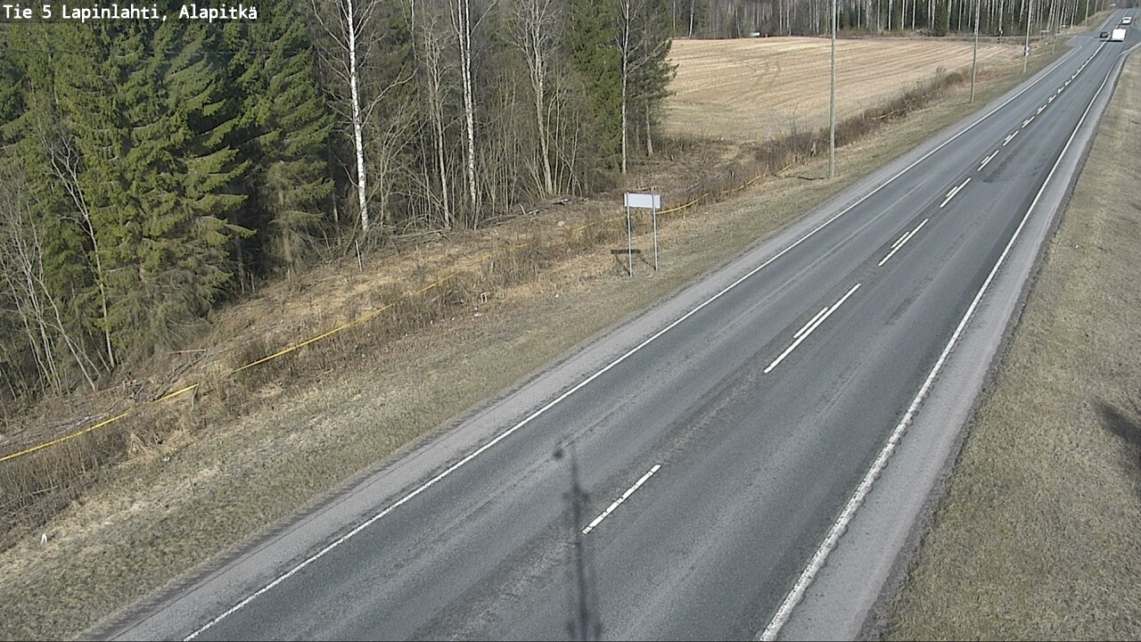 Weather Camera Image Väg 5 Lapinlax, Alapitkä, Lapinlahti, Pohjois-Savo