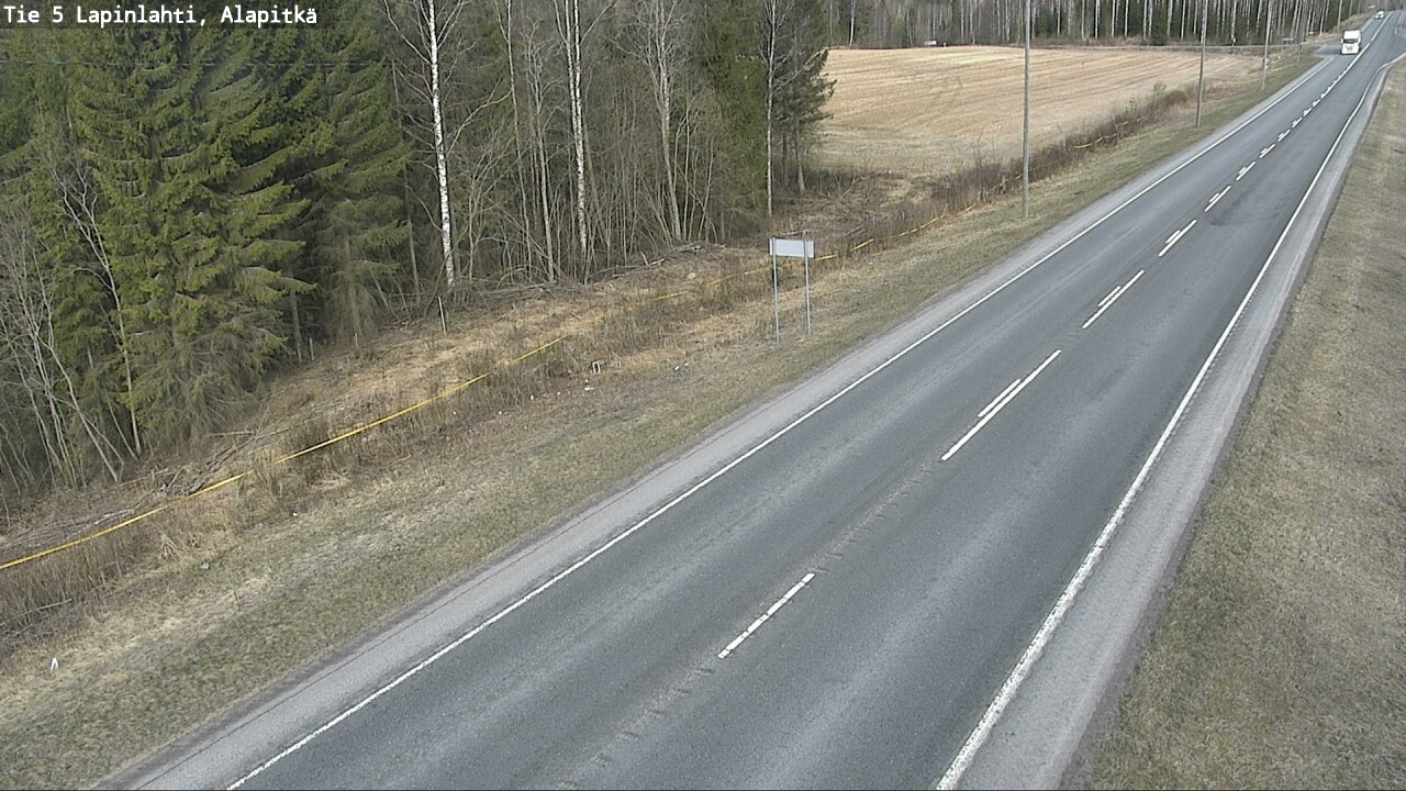 Weather Camera Image Road 5 Lapinlahti, Alapitkä, Lapinlahti, Pohjois-Savo