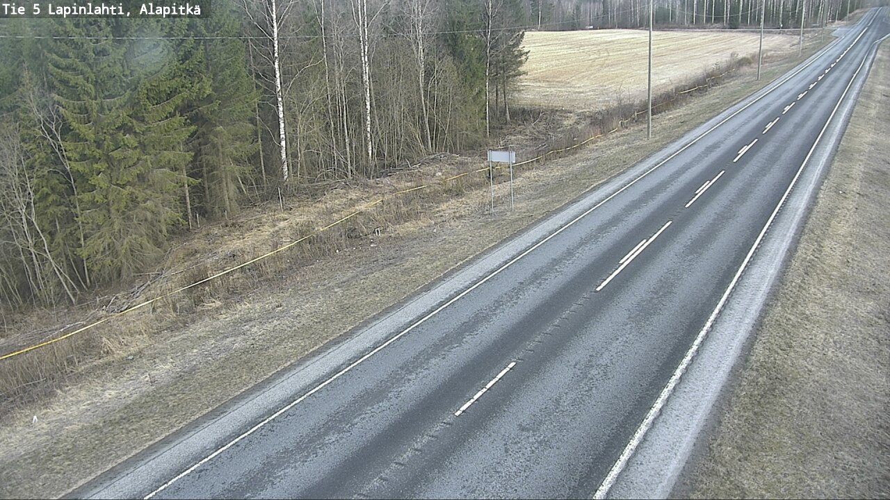 Weather Camera Image Väg 5 Lapinlax, Alapitkä, Lapinlahti, Pohjois-Savo