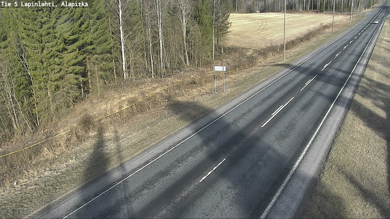 Weather Camera Image Väg 5 Lapinlax, Alapitkä, Lapinlahti, Pohjois-Savo