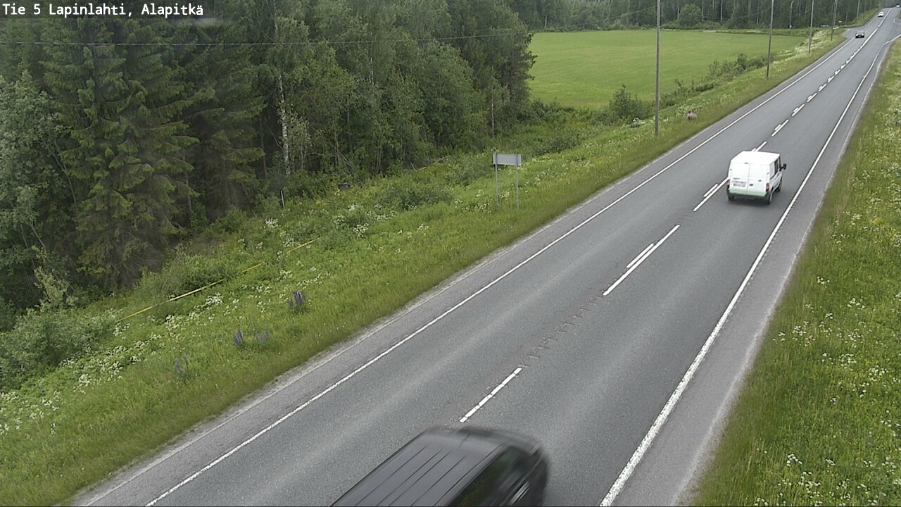 Weather Camera Image Road 5 Lapinlahti, Alapitkä, Lapinlahti, Pohjois-Savo