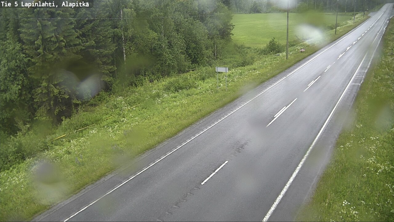 Weather Camera Image Road 5 Lapinlahti, Alapitkä, Lapinlahti, Pohjois-Savo