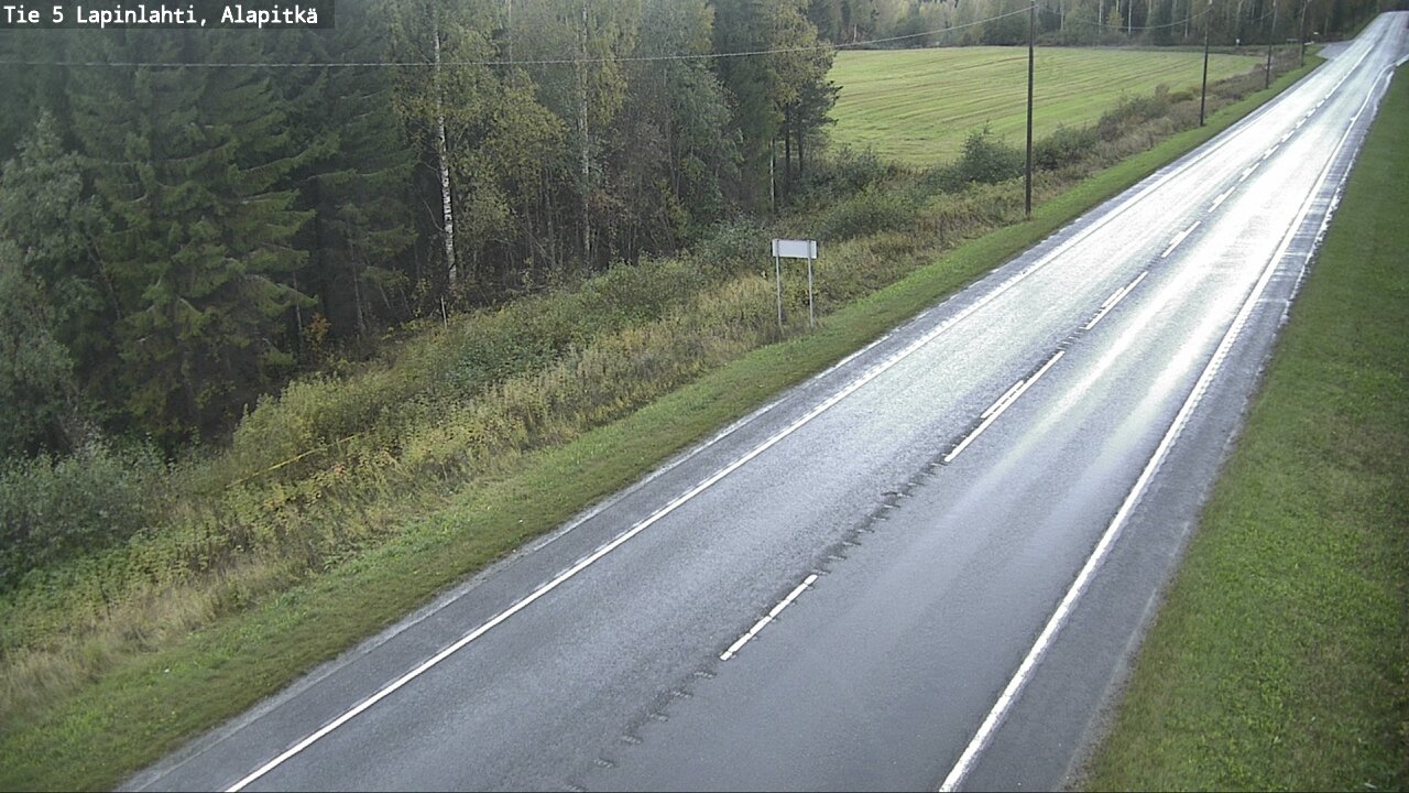Weather Camera Image Väg 5 Lapinlax, Alapitkä, Lapinlahti, Pohjois-Savo