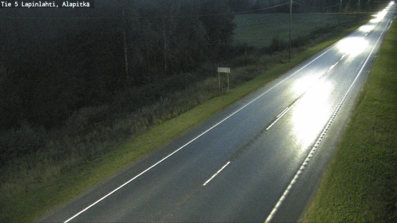 Weather Camera Image Väg 5 Lapinlax, Alapitkä, Lapinlahti, Pohjois-Savo