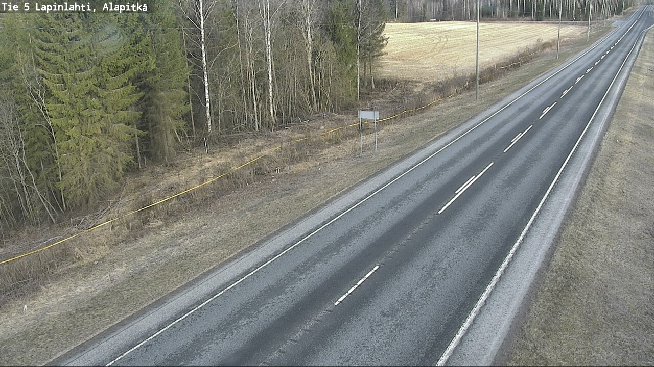 Weather Camera Image Väg 5 Lapinlax, Alapitkä, Lapinlahti, Pohjois-Savo