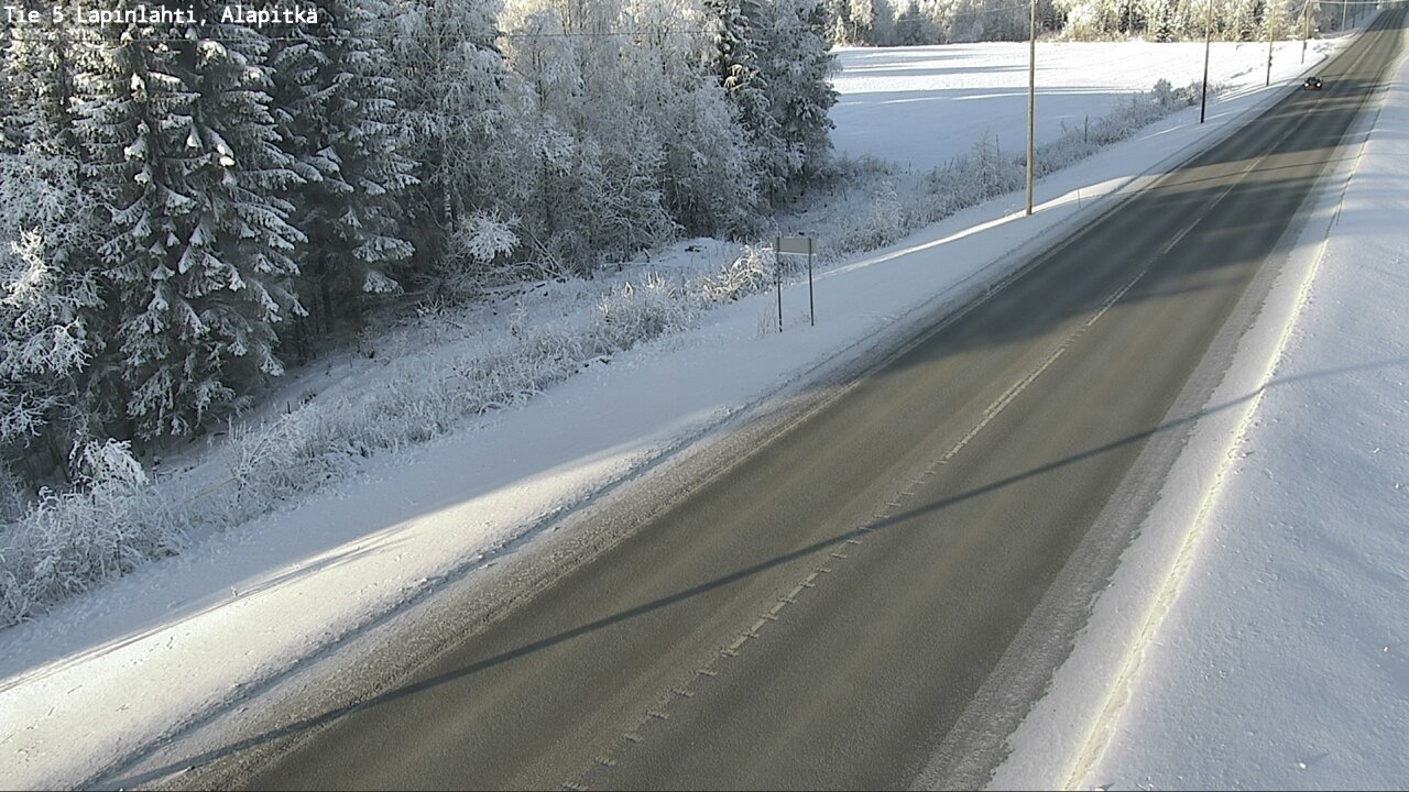 Weather Camera Image Road 5 Lapinlahti, Alapitkä, Lapinlahti, Pohjois-Savo