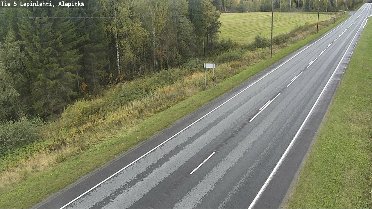 Weather Camera Image Väg 5 Lapinlax, Alapitkä, Lapinlahti, Pohjois-Savo