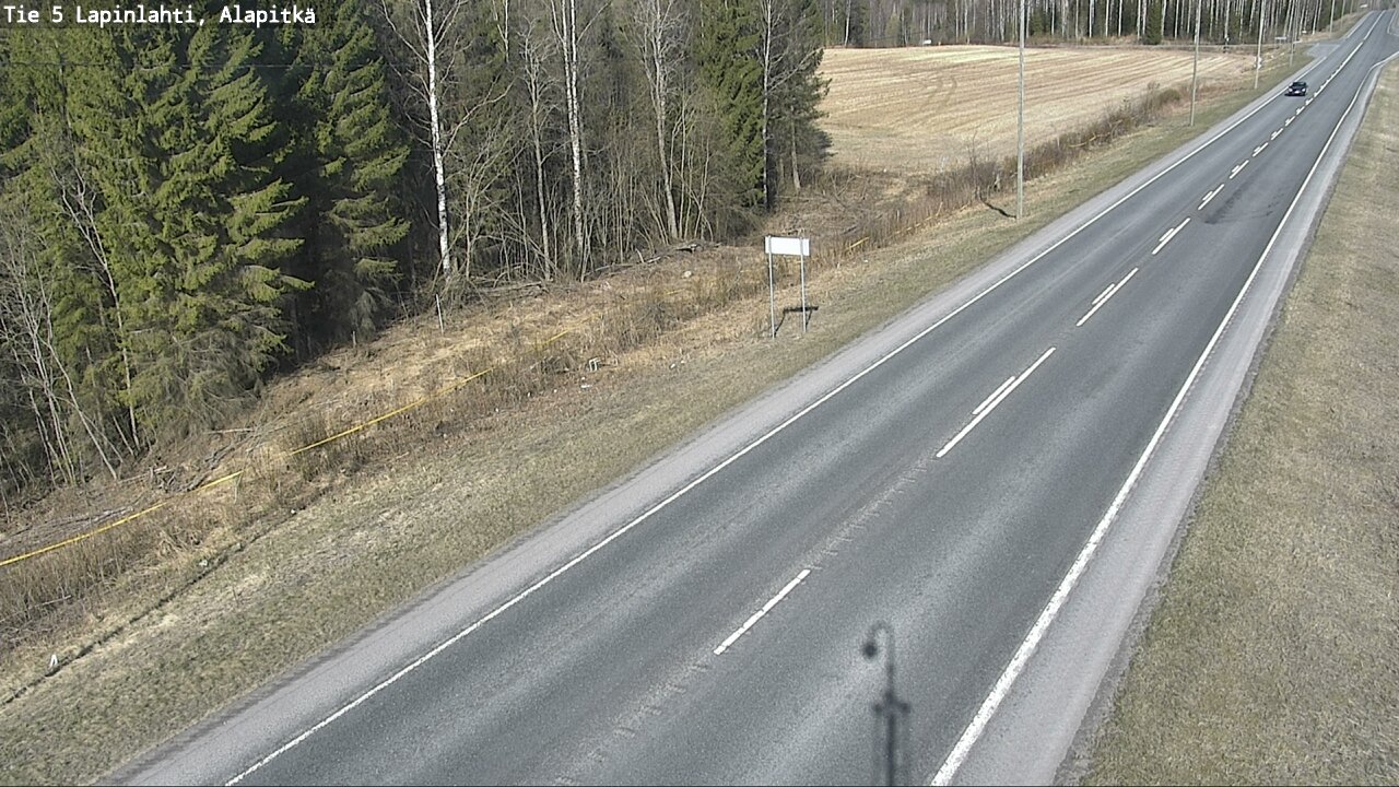 Weather Camera Image Road 5 Lapinlahti, Alapitkä, Lapinlahti, Pohjois-Savo