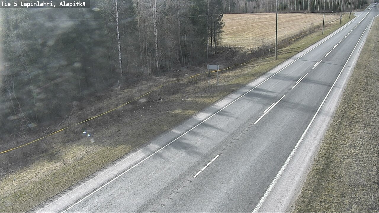 Weather Camera Image Väg 5 Lapinlax, Alapitkä, Lapinlahti, Pohjois-Savo