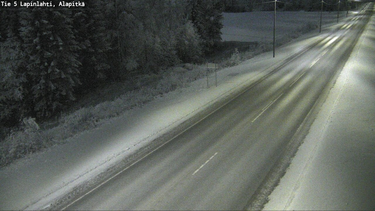 Weather Camera Image Road 5 Lapinlahti, Alapitkä, Lapinlahti, Pohjois-Savo