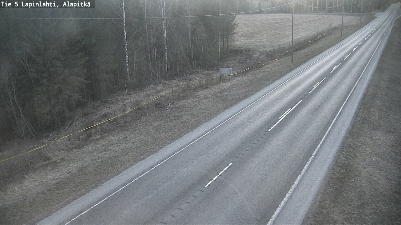 Weather Camera Image Väg 5 Lapinlax, Alapitkä, Lapinlahti, Pohjois-Savo