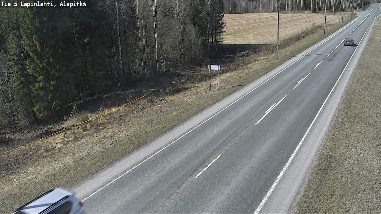 Weather Camera Image Väg 5 Lapinlax, Alapitkä, Lapinlahti, Pohjois-Savo