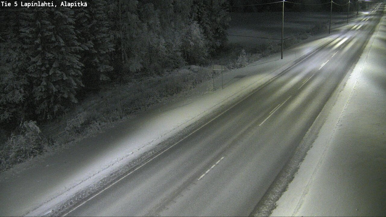 Weather Camera Image Road 5 Lapinlahti, Alapitkä, Lapinlahti, Pohjois-Savo