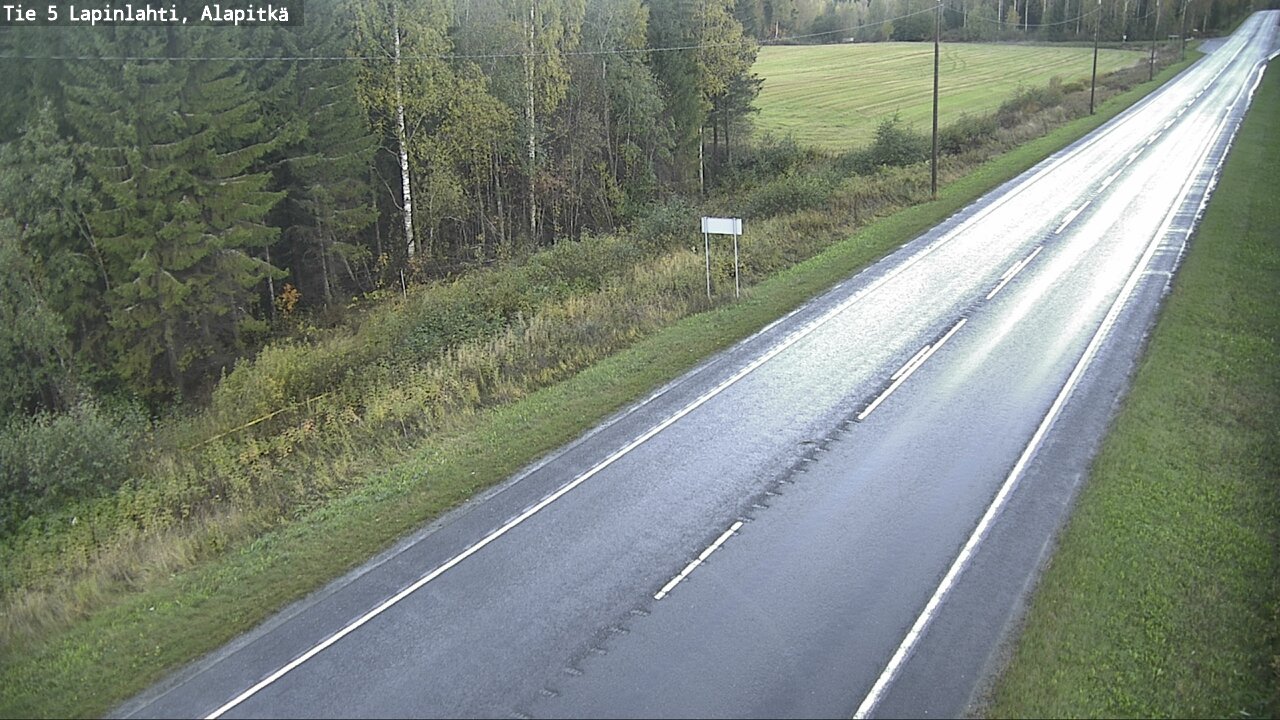 Weather Camera Image Väg 5 Lapinlax, Alapitkä, Lapinlahti, Pohjois-Savo