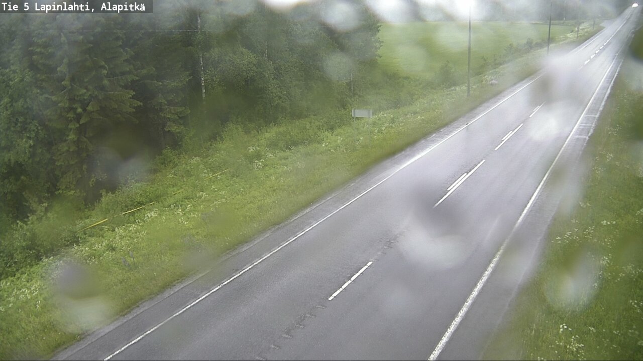 Weather Camera Image Road 5 Lapinlahti, Alapitkä, Lapinlahti, Pohjois-Savo