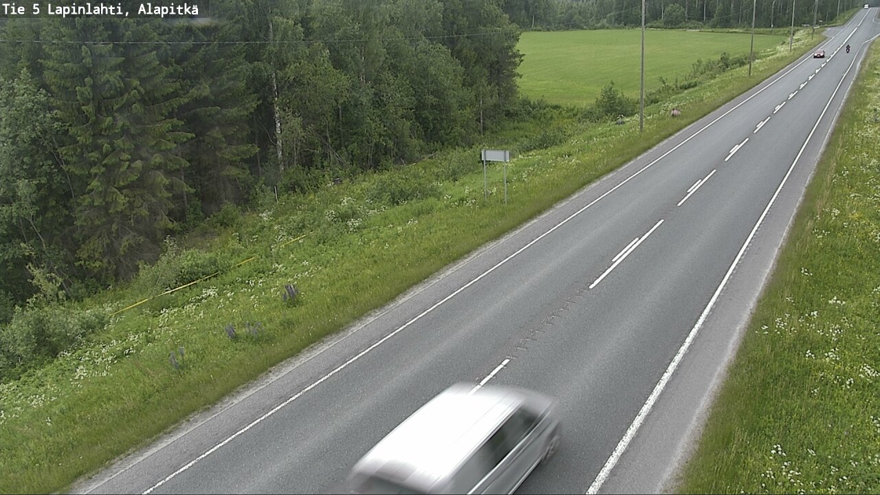 Weather Camera Image Road 5 Lapinlahti, Alapitkä, Lapinlahti, Pohjois-Savo