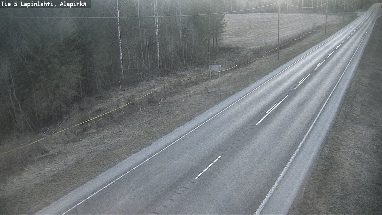 Weather Camera Image Väg 5 Lapinlax, Alapitkä, Lapinlahti, Pohjois-Savo
