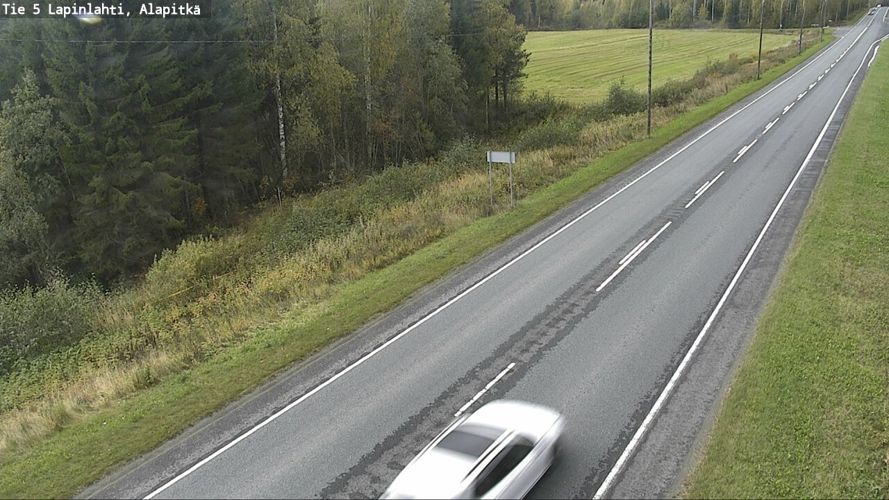 Weather Camera Image Väg 5 Lapinlax, Alapitkä, Lapinlahti, Pohjois-Savo