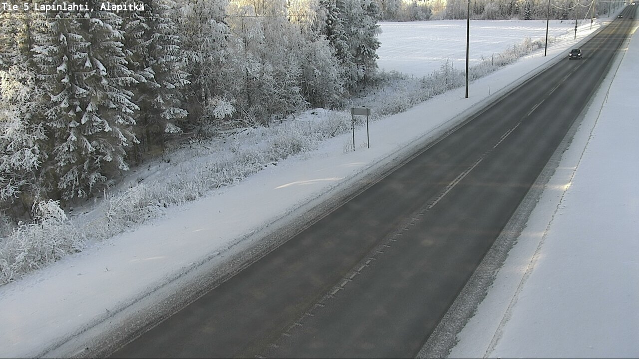 Weather Camera Image Road 5 Lapinlahti, Alapitkä, Lapinlahti, Pohjois-Savo