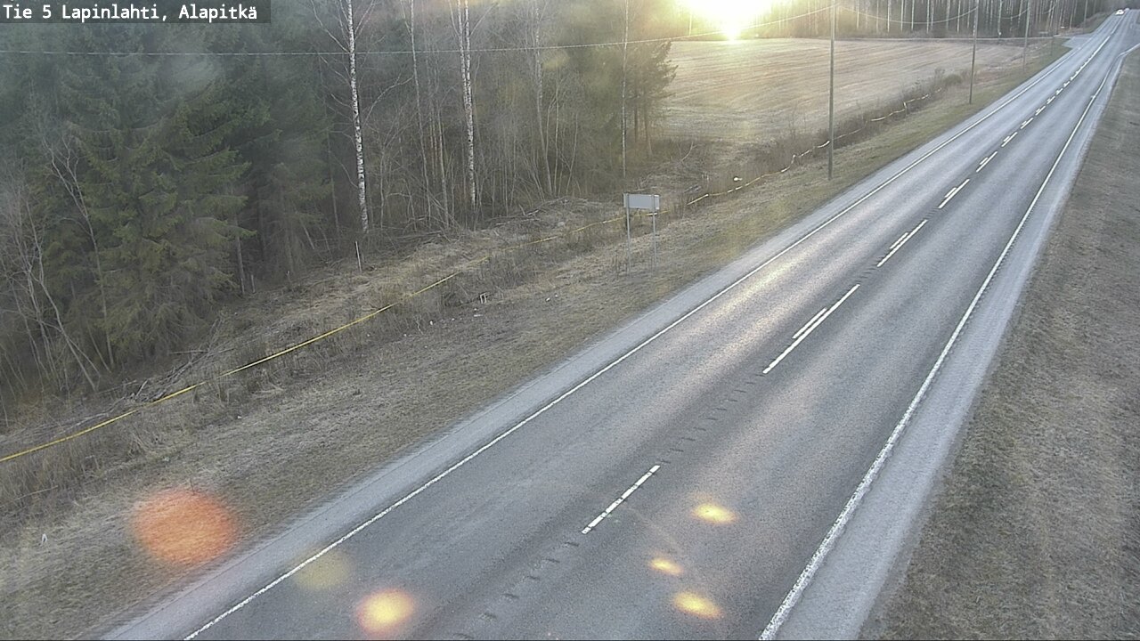 Weather Camera Image Väg 5 Lapinlax, Alapitkä, Lapinlahti, Pohjois-Savo