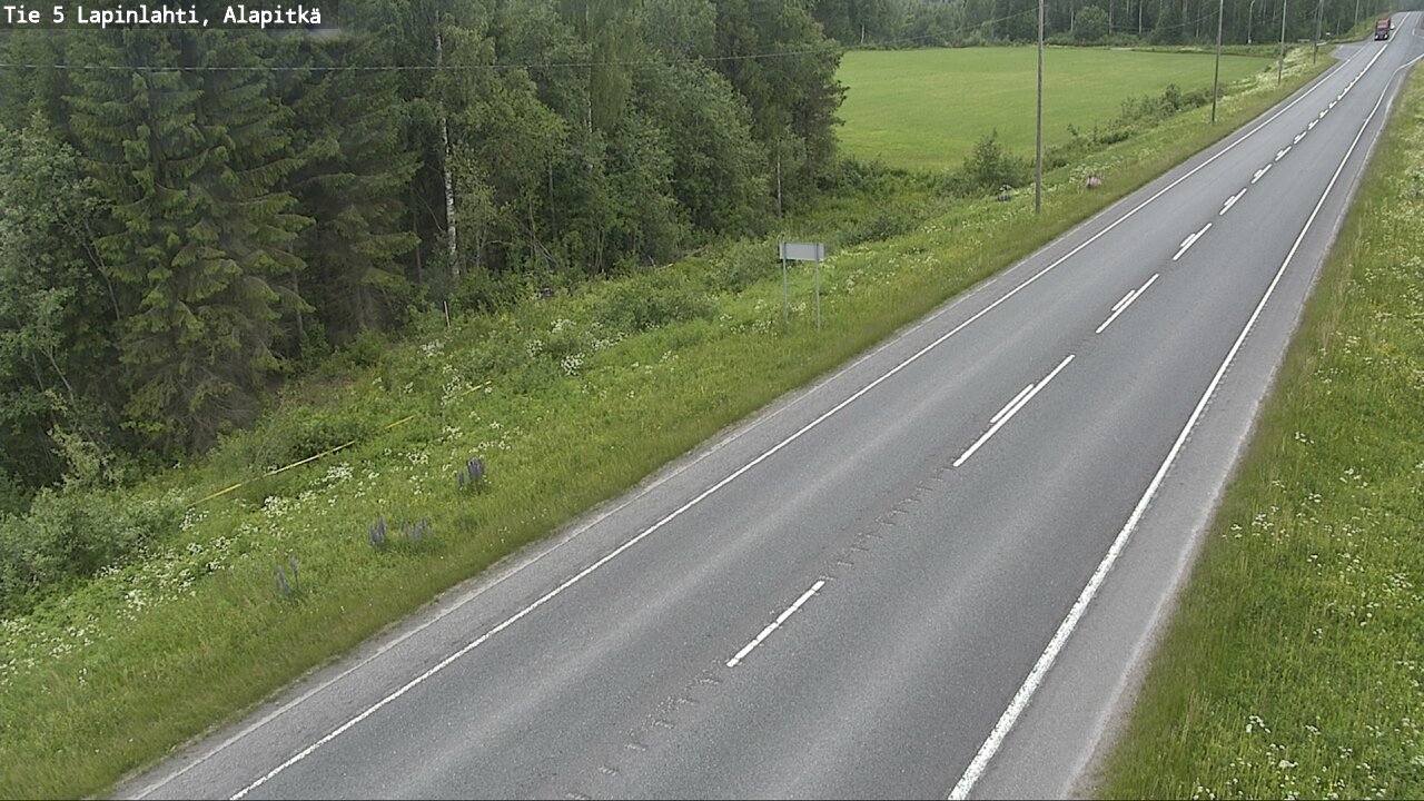 Weather Camera Image Road 5 Lapinlahti, Alapitkä, Lapinlahti, Pohjois-Savo