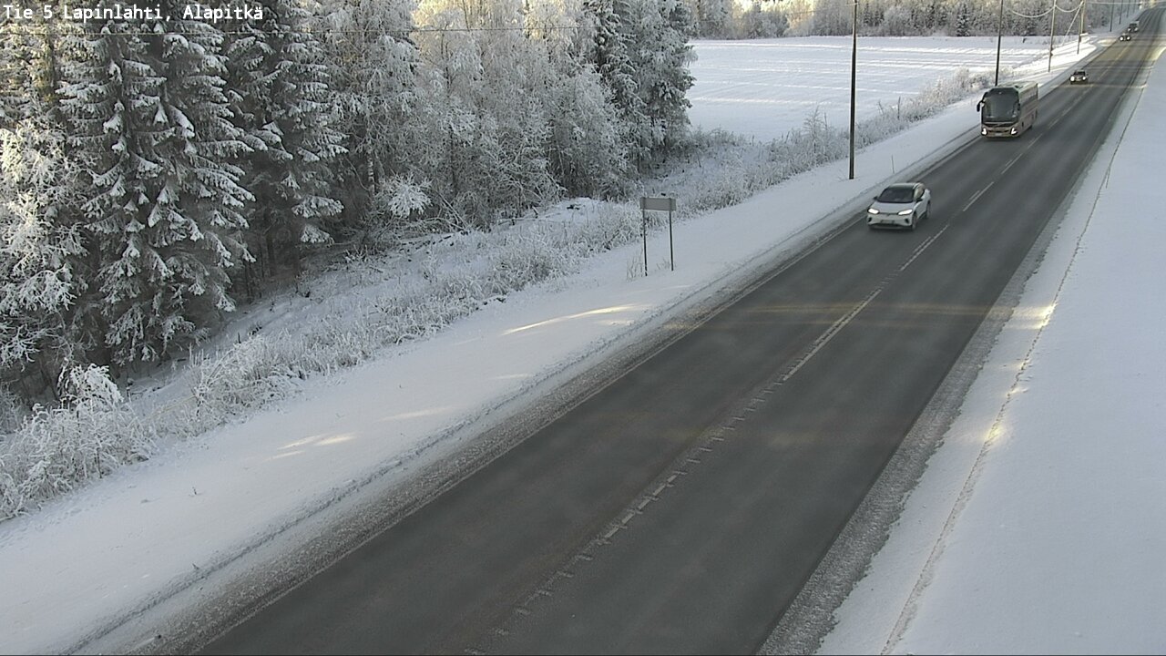 Weather Camera Image Road 5 Lapinlahti, Alapitkä, Lapinlahti, Pohjois-Savo