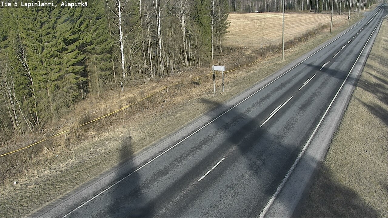 Weather Camera Image Väg 5 Lapinlax, Alapitkä, Lapinlahti, Pohjois-Savo