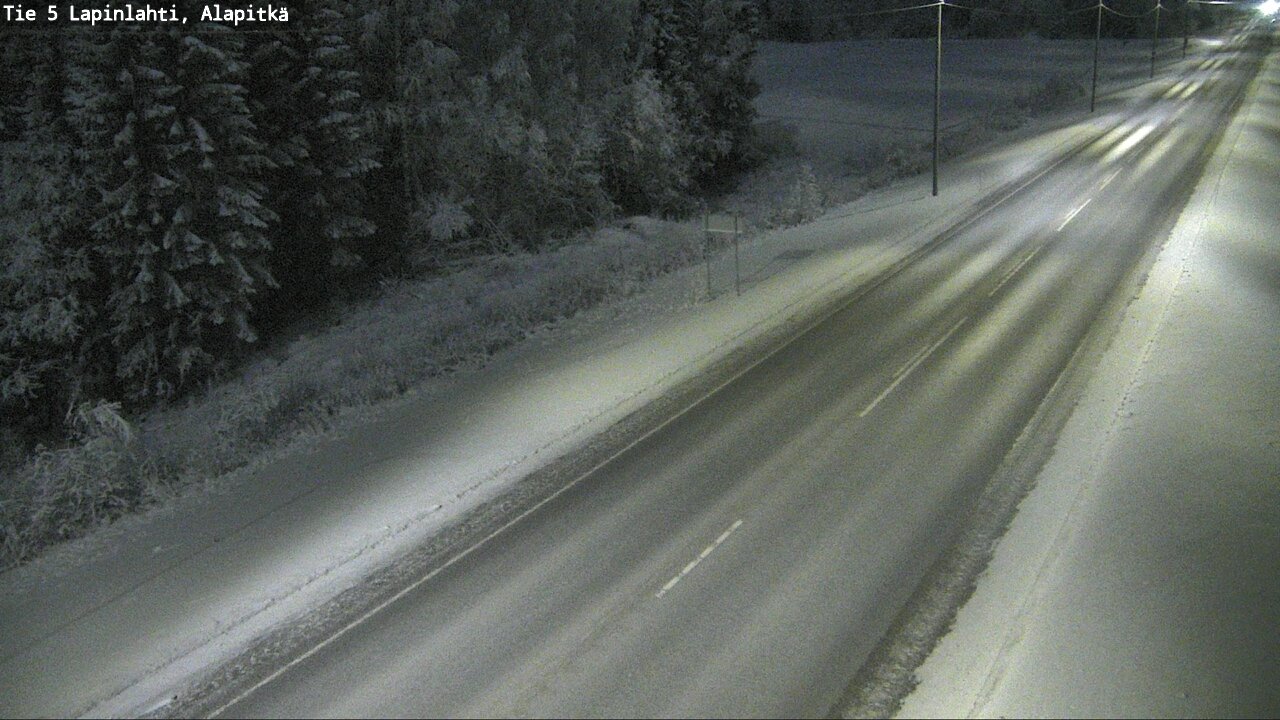 Weather Camera Image Road 5 Lapinlahti, Alapitkä, Lapinlahti, Pohjois-Savo