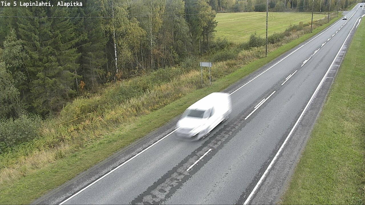 Weather Camera Image Väg 5 Lapinlax, Alapitkä, Lapinlahti, Pohjois-Savo