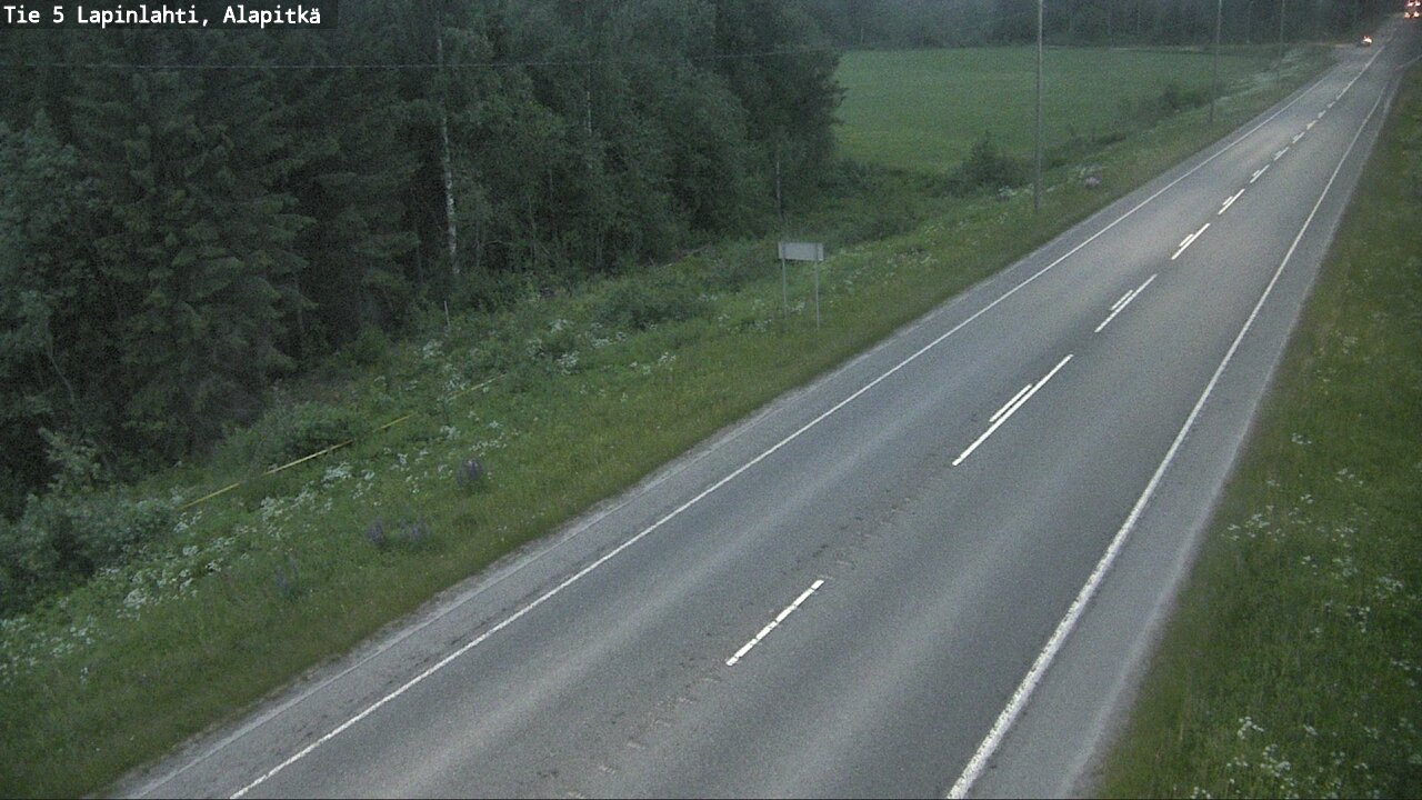 Weather Camera Image Road 5 Lapinlahti, Alapitkä, Lapinlahti, Pohjois-Savo