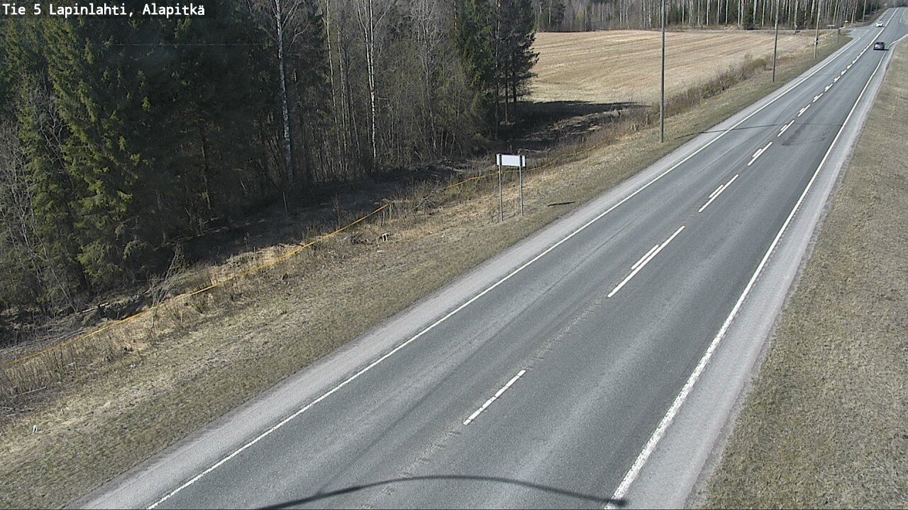 Weather Camera Image Väg 5 Lapinlax, Alapitkä, Lapinlahti, Pohjois-Savo
