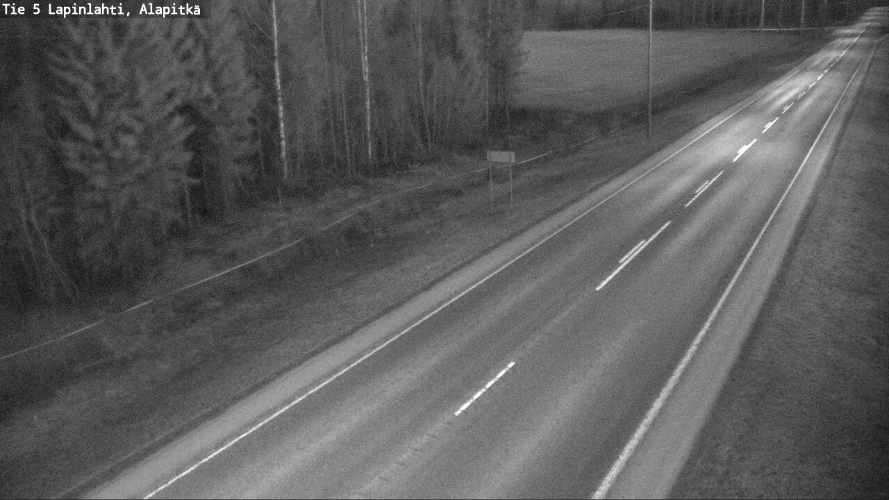 Weather Camera Image Väg 5 Lapinlax, Alapitkä, Lapinlahti, Pohjois-Savo