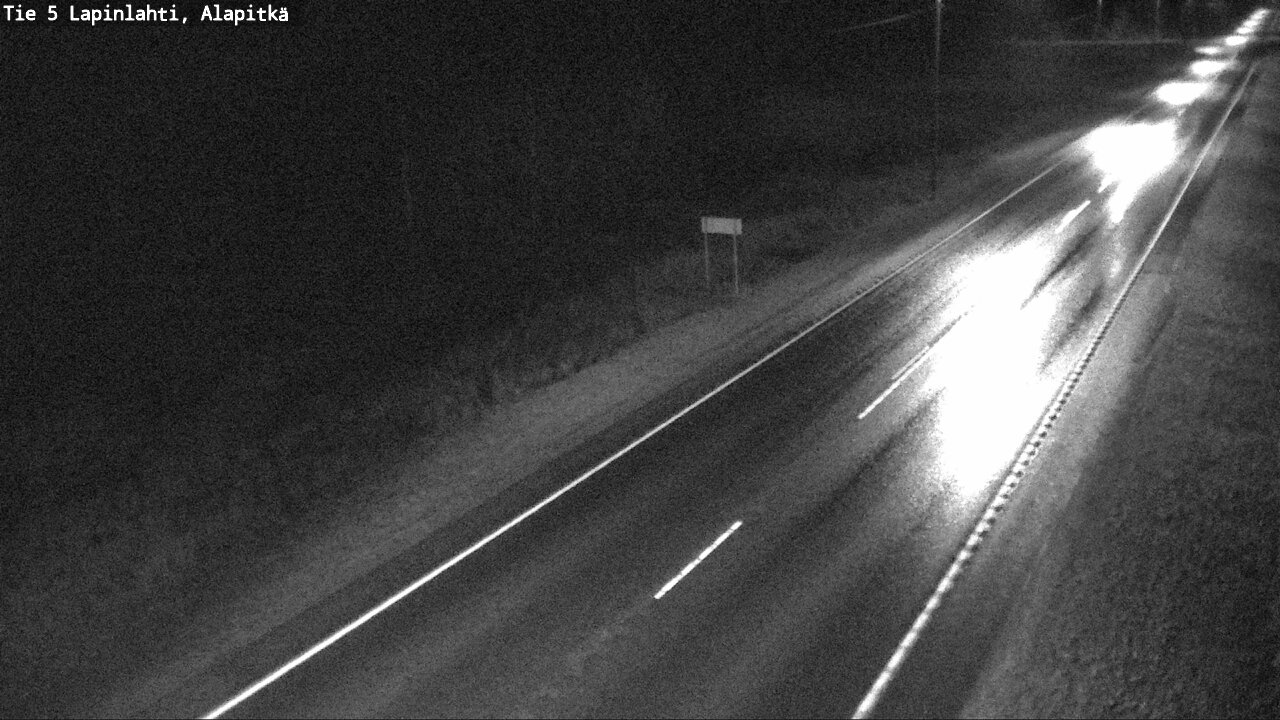 Weather Camera Image Väg 5 Lapinlax, Alapitkä, Lapinlahti, Pohjois-Savo