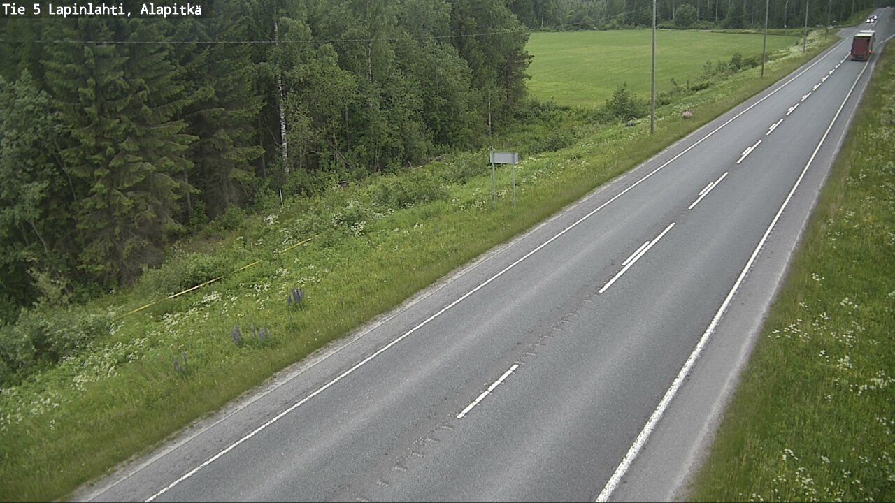 Weather Camera Image Road 5 Lapinlahti, Alapitkä, Lapinlahti, Pohjois-Savo