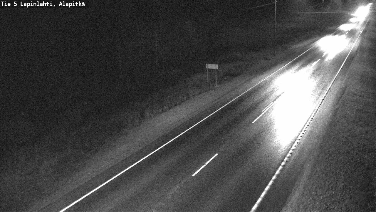 Weather Camera Image Väg 5 Lapinlax, Alapitkä, Lapinlahti, Pohjois-Savo