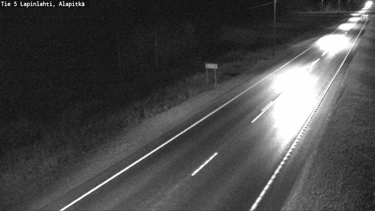 Weather Camera Image Väg 5 Lapinlax, Alapitkä, Lapinlahti, Pohjois-Savo