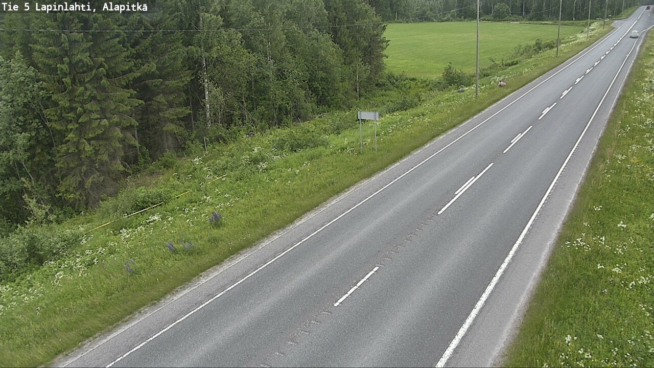 Weather Camera Image Road 5 Lapinlahti, Alapitkä, Lapinlahti, Pohjois-Savo