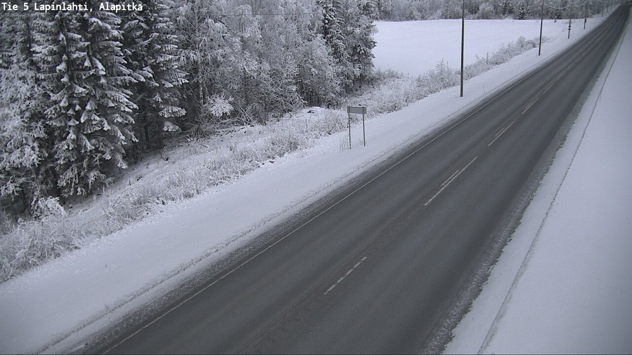 Weather Camera Image Road 5 Lapinlahti, Alapitkä, Lapinlahti, Pohjois-Savo
