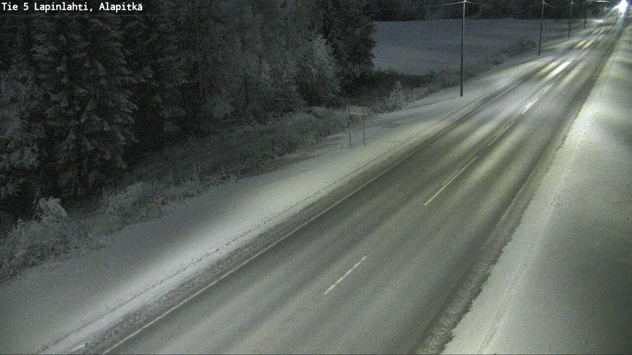 Weather Camera Image Road 5 Lapinlahti, Alapitkä, Lapinlahti, Pohjois-Savo