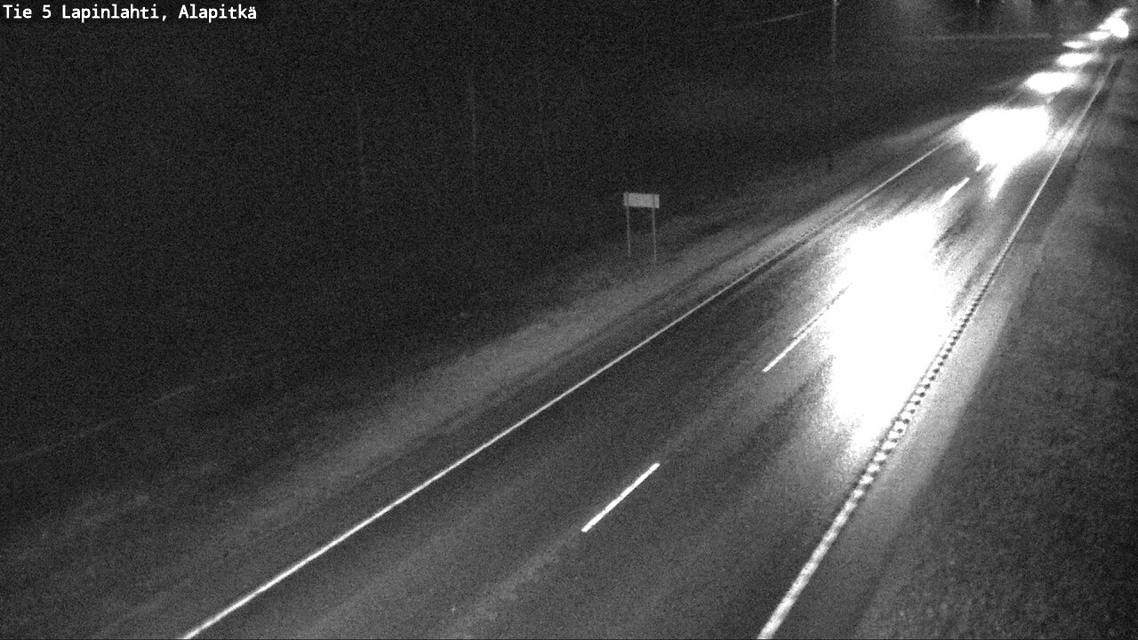 Weather Camera Image Road 5 Lapinlahti, Alapitkä, Lapinlahti, Pohjois-Savo