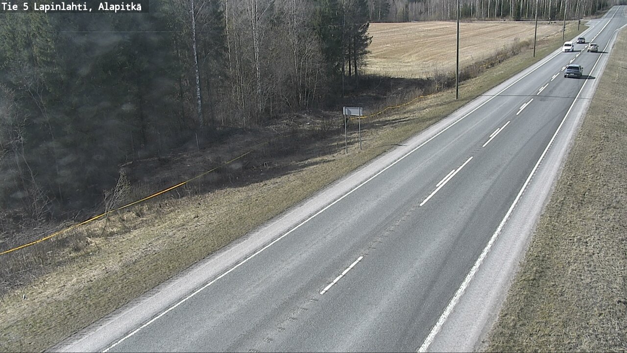 Weather Camera Image Väg 5 Lapinlax, Alapitkä, Lapinlahti, Pohjois-Savo