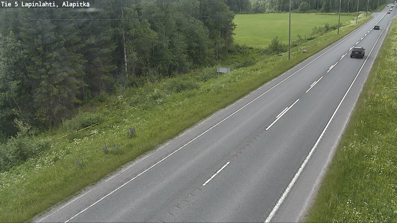 Weather Camera Image Road 5 Lapinlahti, Alapitkä, Lapinlahti, Pohjois-Savo