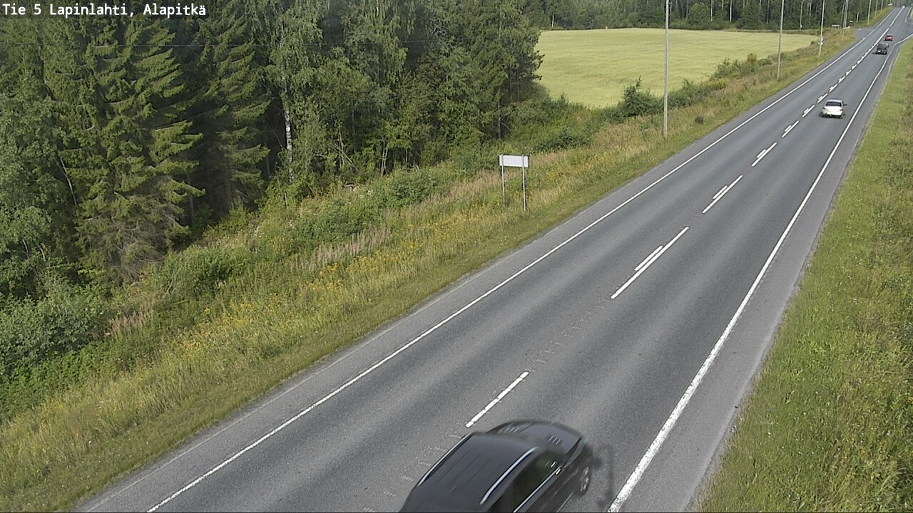 Weather Camera Image Väg 5 Lapinlax, Alapitkä, Lapinlahti, Pohjois-Savo